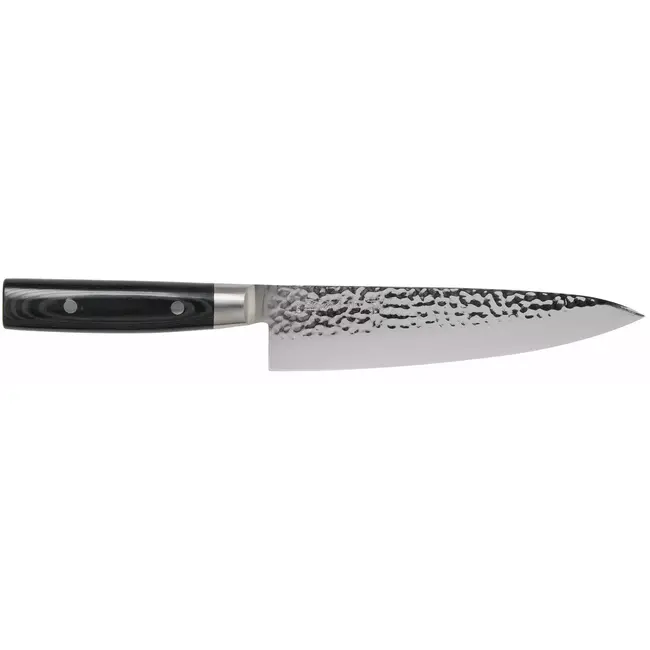 Yaxell Zen Koksmes 20 cm – 37 Lagen Damaststaal – Canvas-Micarta Heft