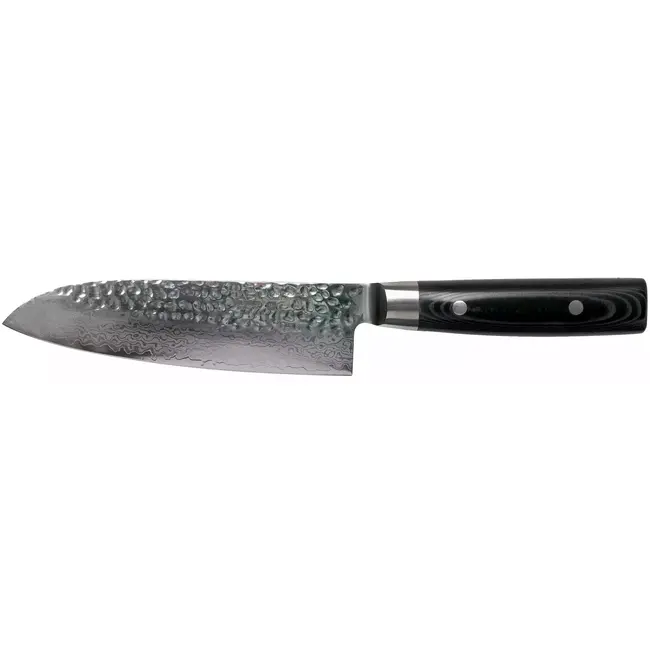 Yaxell Zen Santoku Koksmes 16,5 cm – 37 Lagen Damaststaal – Canvas-Micarta Heft