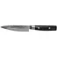 Yaxell Zen Universeelmes 12 cm – 37 Lagen Damaststaal – Canvas-Micarta Heft