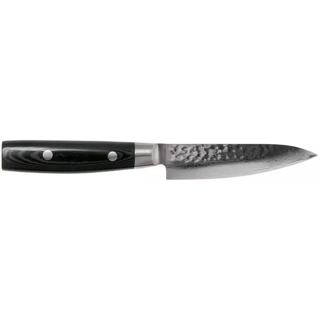Yaxell Zen Universeelmes 12 cm – 37 Lagen Damaststaal – Canvas-Micarta Heft