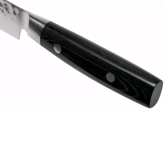 Yaxell Zen Universeelmes 12 cm – 37 Lagen Damaststaal – Canvas-Micarta Heft