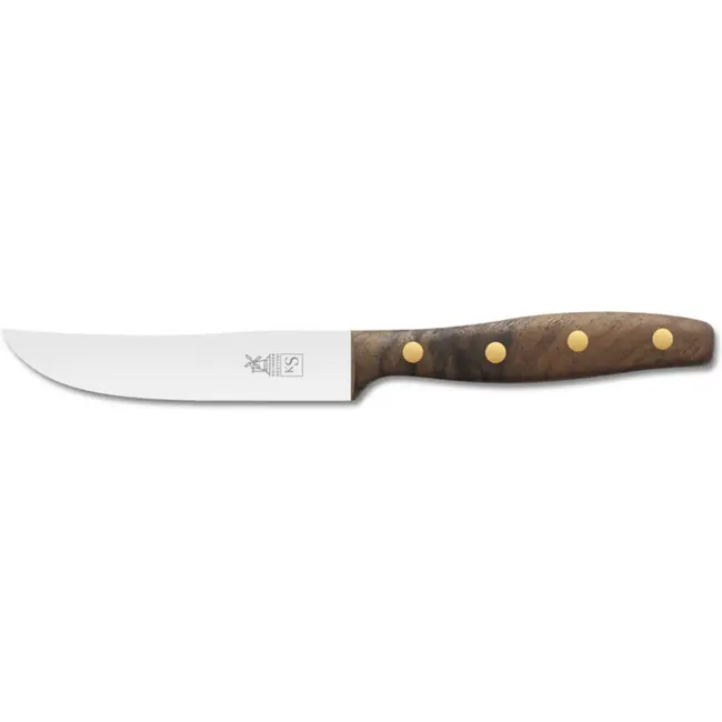 Robert Herder K-Steakmes – Breed – RVS – Glad – Lemmet 13 cm – Heft Walnotenhout