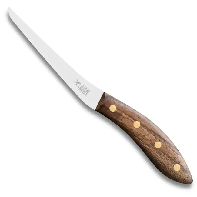 Robert Herder Fileermes SeaKnives – Edwin Vinke's – Flexibel – RVS – Lemmet 130 mm – Heft Walnotenhout
