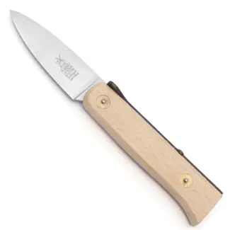 Robert Herder Lierenaar – Steakmes Zakmes – RVS – Lemmet 9 cm – Heft Beukenhout