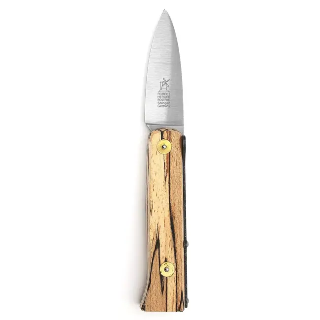 Robert Herder Lierenaar – Steakmes Zakmes – RVS – Lemmet 9 cm – Heft IJsbeukenhout