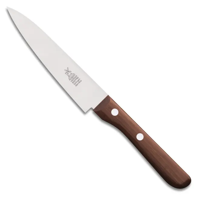 Robert Herder Universeelmes – Petty Omnivore – RVS – Middenspits – Lemmet 13 cm – Heft Pruimenhout
