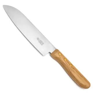 Robert Herder Santoku Koksmes – RVS – Lemmet 16,5 cm – Heft Eikenhout
