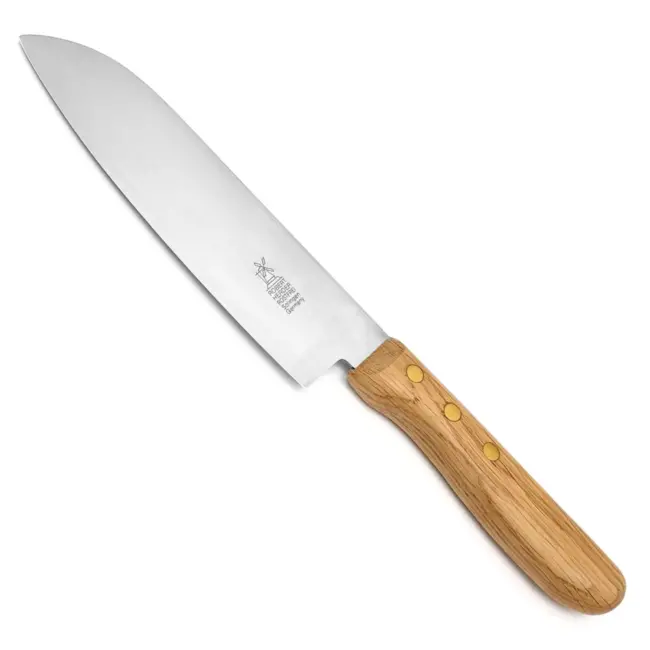 Robert Herder Santoku Koksmes - RVS - Lemmet 16.5 cm - Heft Eikenhout