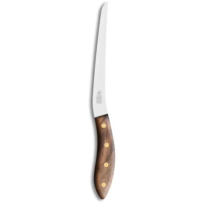 Robert Herder Fileermes SeaKnives – Edwin Vinke's – Flexibel – RVS – Lemmet 170 mm – Heft Walnotenhout
