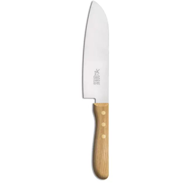 Robert Herder Santoku Koksmes – RVS – Lemmet 21 cm – Heft Eikenhout
