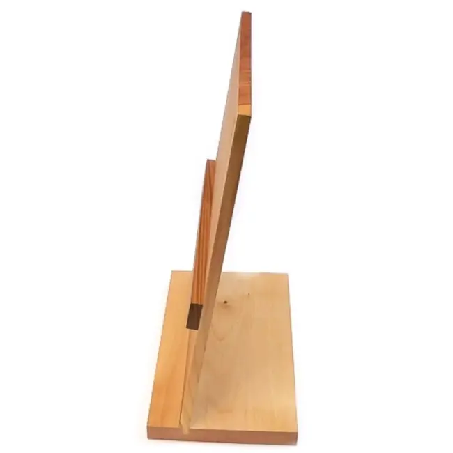 Robert Herder Magnetische Messenblok met Voet – 35,5x26,0x15,0 cm – Kersenhout – Exclusief Messen