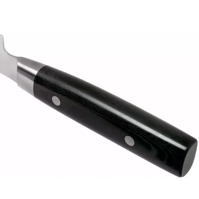 Yaxell Zen Broodmes 23 cm – 37 Lagen Damaststaal – Canvas-Micarta Heft