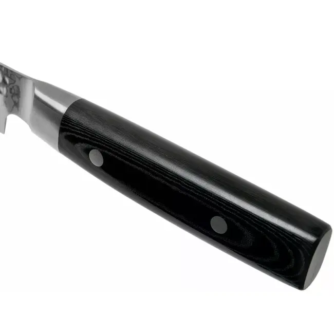 Yaxell Zen Broodmes 23 cm – 37 Lagen Damaststaal – Canvas-Micarta Heft