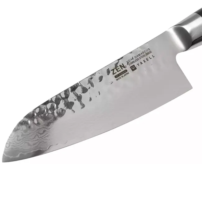 Yaxell Zen Santoku Koksmes 12,5 cm – 37 Lagen Damaststaal – Canvas-Micarta Heft
