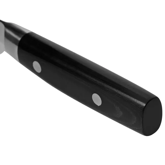 Yaxell Zen Uitbeenmes Gebogen 15 cm – 37 Lagen Damaststaal – Canvas-Micarta Heft