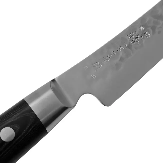 Yaxell Zen Uitbeenmes Gebogen 15 cm – 37 Lagen Damaststaal – Canvas-Micarta Heft