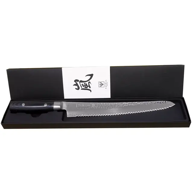 Yaxell Zen Broodmes 27 cm – 37 Lagen Damaststaal – Canvas-Micarta Heft