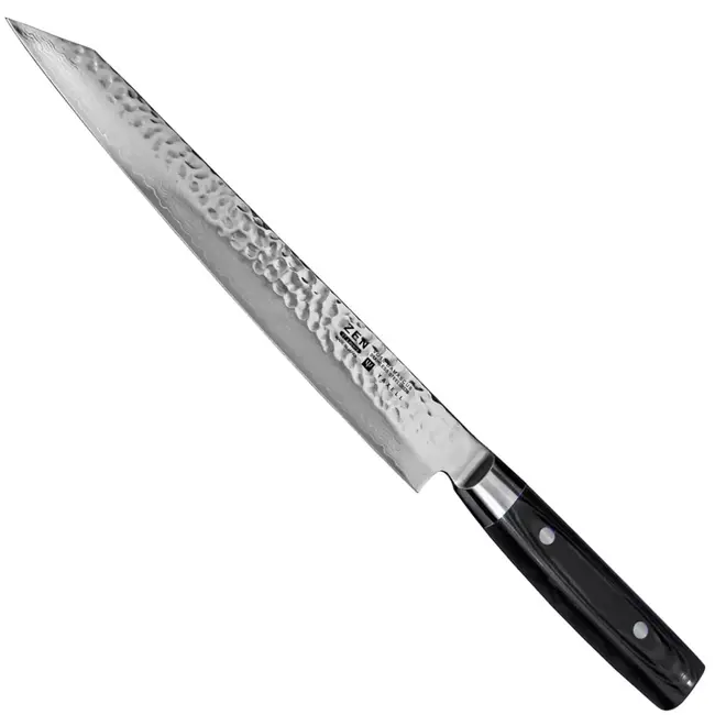 Yaxell Zen Fileermes / Sushimes 23 cm – 37 Lagen Damaststaal – Canvas-Micarta Heft