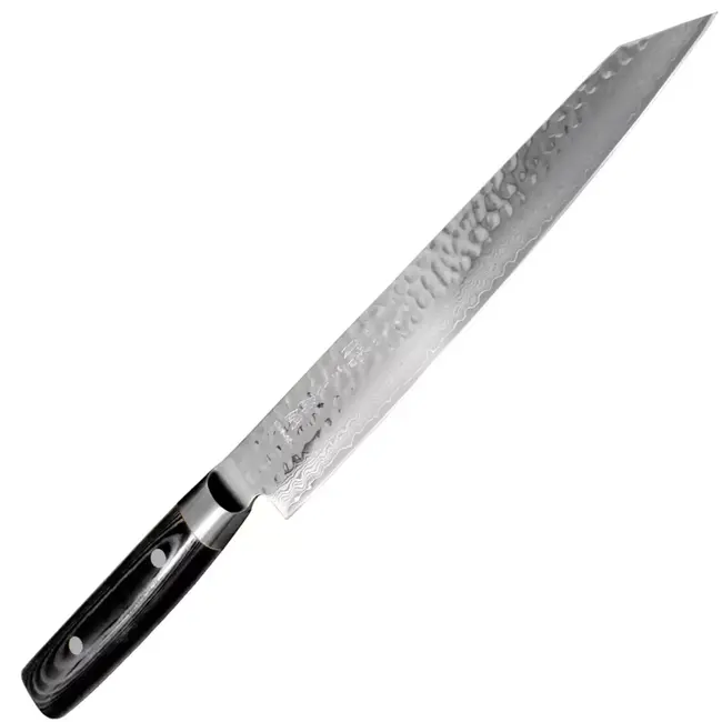 Yaxell Zen Fileermes / Sushimes 23 cm – 37 Lagen Damaststaal – Canvas-Micarta Heft