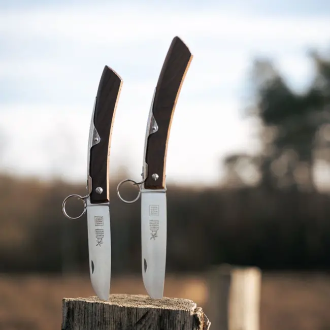 Robert Herder IBEX – Zakmes – Inklapbaar – Lemmet 100 mm – RVS – Heft Pruimenhout