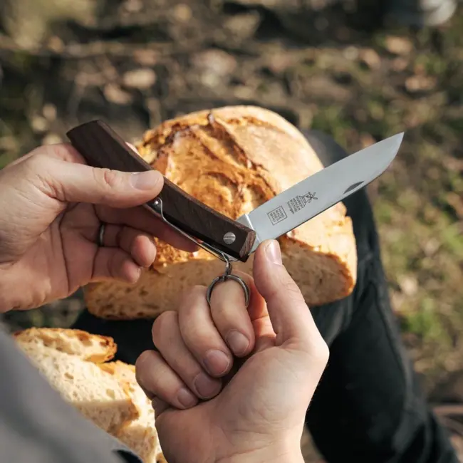 Robert Herder IBEX – Zakmes – Inklapbaar – Lemmet 120 mm – RVS – Heft Thermisch Beukenhout