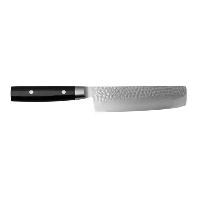 Yaxell Zen Nakiri Koksmes 16,5 cm – 37 Lagen Damaststaal – Canvas-Micarta Heft