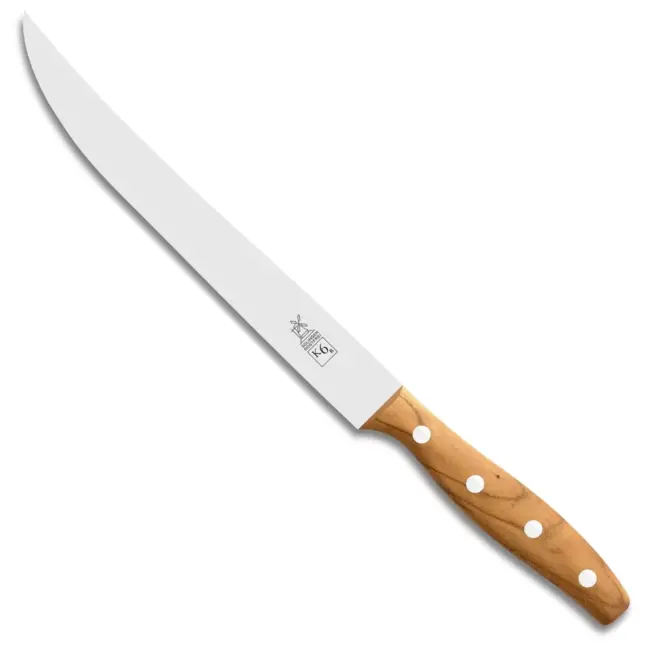 Robert Herder K6R Vleesmes – RVS – Lemmet 20 cm – Heft Abrikooshout – Geschenkverpakking