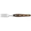 Robert Herder K-Steakvork en Steakmes – Breed – RVS – Glad – Lemmet 12,5 cm – Heft Walnotenhout