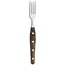 Robert Herder K-Steakvork – RVS – Lengte 21,5 cm – Heft Walnotenhout