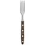 Robert Herder Windmühle Steakvork en Steakmes – RVS – Glad – Lemmet 12,5 cm – Heft Walnotenhout