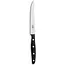 Robert Herder Windmühle Steakvork en Steakmes – RVS – Fijne Kartel – Lemmet 12,5 cm – Heft POM Zwart