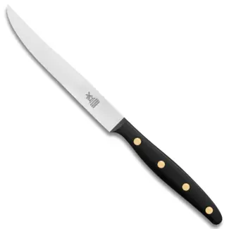 Robert Herder Windmühle Steakmes – RVS – Glad – Lemmet 12,5 cm – Heft POM Zwart