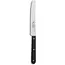 Robert Herder Ontbijtmes / Tafelmes met Kartel – RVS – Lemmet 12 cm – Heft POM Zwart – 6 Stuks