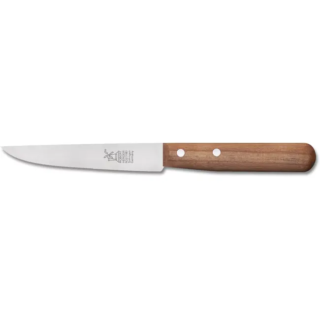 Robert Herder Steakmes – Buckels – RVS – Fijne Kartel – Lemmet 11 cm – Heft Kersenhout