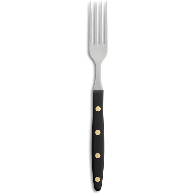 Robert Herder Windmühle Steakvork – RVS – Lengte 20,5 cm – Heft POM Zwart