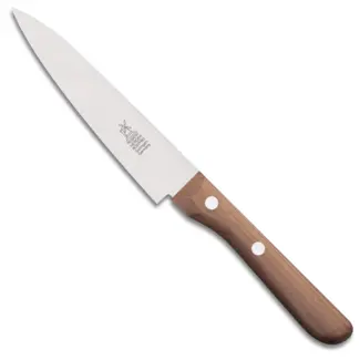 Robert Herder Universeelmes – Petty Omnivore – RVS – Middenspits – Lemmet 13 cm – Heft Kersenhout