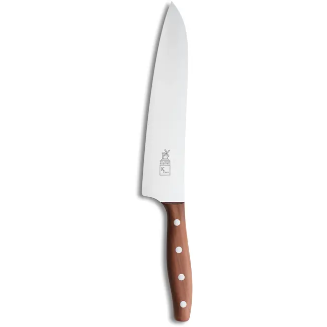 Robert Herder K-Chef Koksmes – RVS – Lichte Ronding – Lemmet 22,5 cm – Heft Pruimenhout