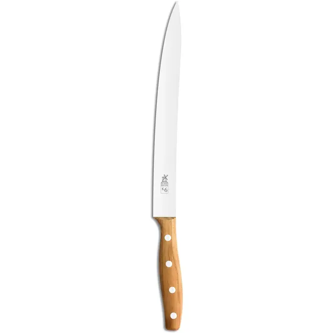 Robert Herder K6 Vleesmes / Fileermes – RVS – Spits – Lemmet 23 cm – Heft Abrikooshout