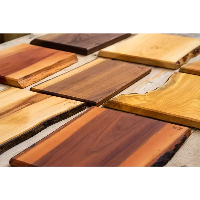 Robert Herder Windmühlenmesser Vrijvorm Snijplank – Abrikooshout – 27x20 cm – Uniek en Natuurlijk