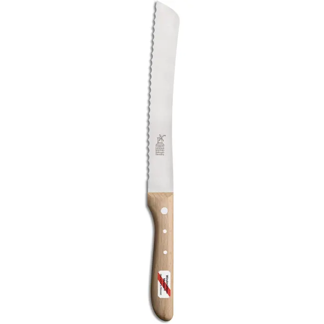 Robert Herder Broodmes met Golf – RVS – Handgeslepen – Lemmet 22 cm – Heft Beukenhout