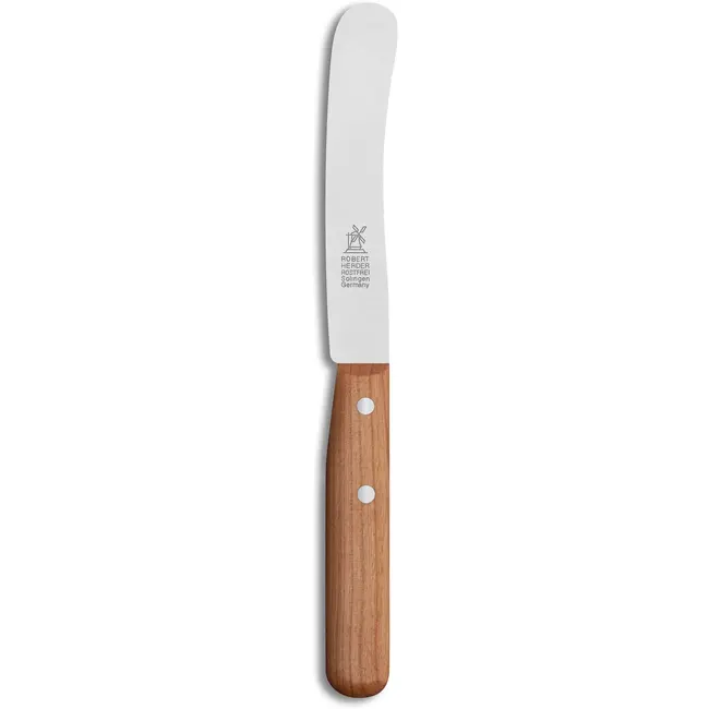 Robert Herder Ontbijtmes – Buckels – RVS – Lemmet 118 mm – Heft Kersenhout