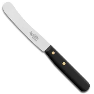 Robert Herder Ontbijtmes – Buckels – RVS – Gekarteld – Lemmet 118 mm – Heft POM Zwart