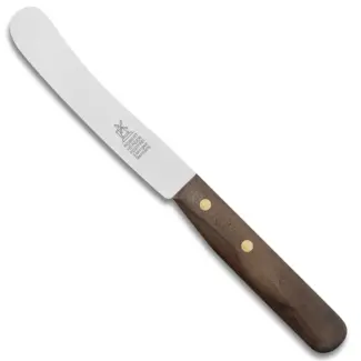 Robert Herder Ontbijtmes – Buckels – RVS – Lemmet 118 mm – Heft Walnotenhout