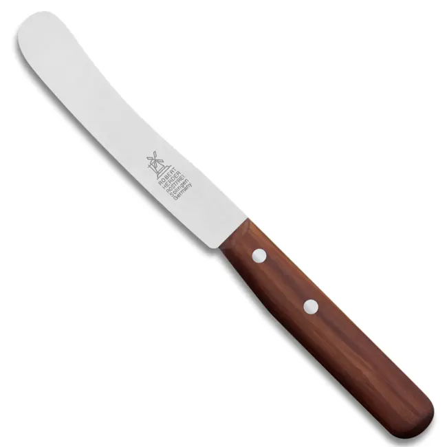 Robert Herder Ontbijtmes – Buckels – RVS – Lemmet 118 mm – Heft Pruimenhout