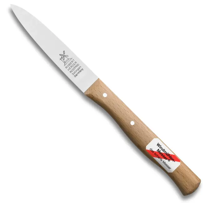 Robert Herder Molenmes – Officemes – RVS – Middenspits – Lemmet 85 mm – Heft Beukenhout