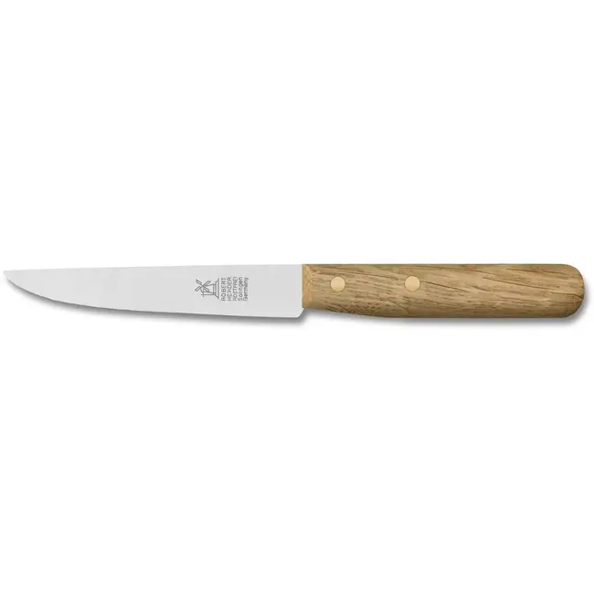 Robert Herder Steakmes – Buckels – RVS – Glad – Lemmet 11 cm – Heft Eikenhout