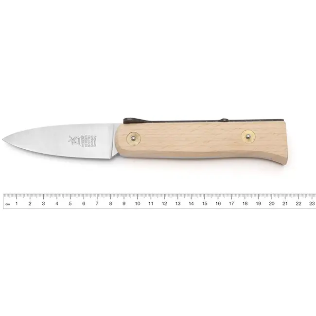 Robert Herder Lierenaar – Steakmes Zakmes – RVS – Lemmet 9 cm – Heft Beukenhout