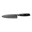 Yaxell Tsuchimon Santoku Koksmes 16,5 cm – VG10 Staal – Gehamerd Lemmet – Micarta Heft