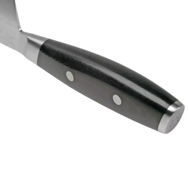 Yaxell Tsuchimon Santoku Koksmes 16,5 cm – VG10 Staal – Gehamerd Lemmet – Micarta Heft