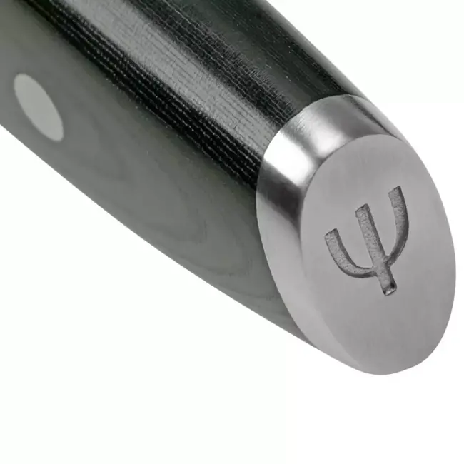 Yaxell Tsuchimon Santoku Koksmes 16,5 cm – VG10 Staal – Gehamerd Lemmet – Micarta Heft